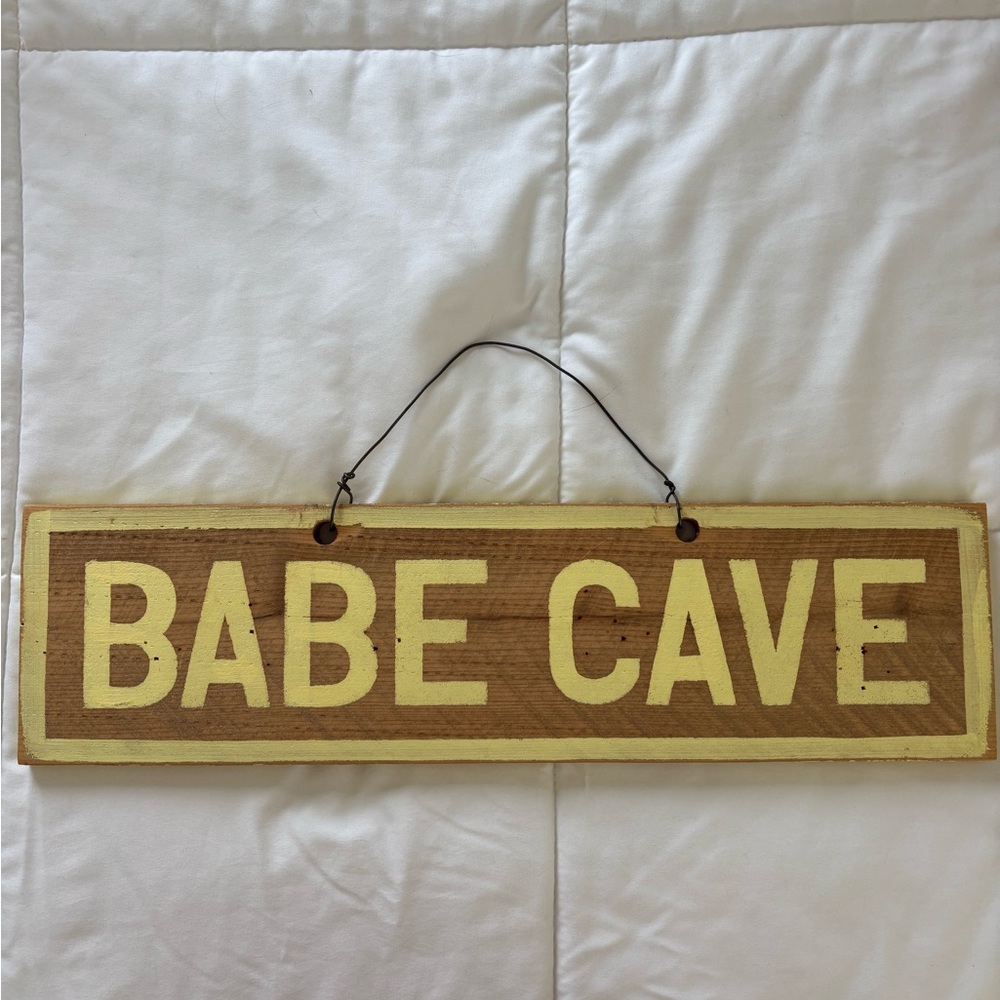 Hazel Boutique Babe Cave Sign